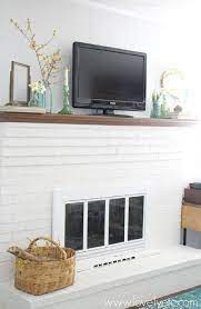 How To Paint A Brick Fireplace The Right Way Lovely Etc