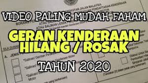 Saya di selangor jadi saya ambil di bangunan suk di shah alam. Geran Kenderaan Hilang Atau Rosak Youtube