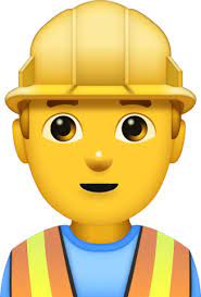 Man Construction Worker Iphone Emoji Emoji Apple Emoji