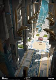 Artstation Assassin S Creed Odyssey Atlantis Poseidon S Palace Tristan Faure Ancient Atlantis Fantasy City Fantasy Concept Art