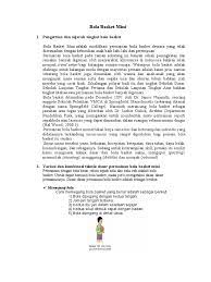 Lapangan bola basket mini memiliki bentuk persegi panjang yang seukuran dengan lapangan bola volley yaitu 18 x 9 meter. Bola Basket Mini Pdf