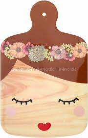 Use a straight edge, pencil, and a measuring tape to mark your cut. Rice Melamine Cutting Board Sweet Face And Brown Hair