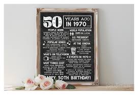 Instant 50 Years Ago In 1970 Printable Year You Were Etsy In 2020 40 Birthday Signs 30th Birthday Sign Birthday Sign