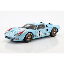 Histoire et essai de la voiture miniature de slot racing au 1/32ème pour circuit routier électrique. Ford Gt40 Mk Ii 1 2nd 24h Lemans 1966 1 18