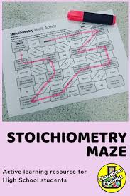 Engage And Assess Your High School Students With This Stoichiometry Maze Activity Topics Covered Molar High School Chemistry High School Science Activities