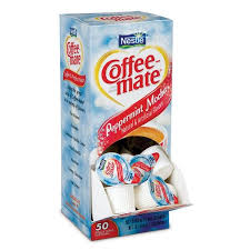 The creamer singles are packaged in a convenient dispenser box, which keeps the counter clean. Buy Coffee Mate Peppermint Mocha Liquid Creamer