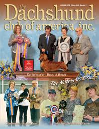 … is a really cute little longer haired chocolate and tan dachshund. Dachshund Club Of America Newsletter Autumn 2019 By Twc910 Issuu