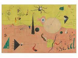 Joan miro catalan landscape the hunter 1923. Joan Miro Birth Of The World Art In New York