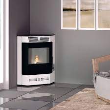 Wood stove installation stove corner stove wood diy home fireplace decor house design wood heat. Pellet Heating Stove Corner Lineavz 5 Kw 10 Kw Corner Contemporary