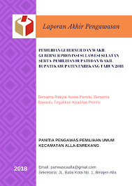 Mungkin anda sering melihat calon karyawan yang gugup ketika bertemu dengan anda dan. Pdf Laporan Akhir Pengawasan Pemilihan Gubernur Dan Wakil Gubernur Provinsi Sulawesi Selatan Dan Pemilihan Bupati Dan Wakil Bupati Kabupaten Enrekang Tahun 2018