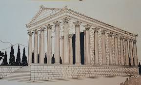 Columns of the Temple of Augustus in Barcelona