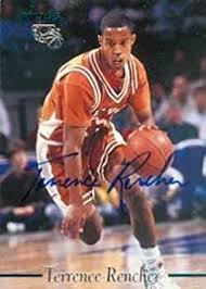 Terrance Rencher autographed Basketball Card (Texas) 1995 Classic Rookies