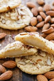 Marzipan Stuffed Almond Sugar Cookies Love And Olive Oil Recipe Almond Sugar Cookies Almond Recipes Desserts