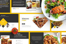 The color of service ware affects the overall presentation as well as our taste perceptions and even our appetite. Food Restaurant Powerpoint Template Creative Market