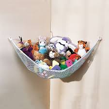 Double, without stand, portable, machine washable. Mesh Toy Hammock Net Corner Stuffed Animals Baby Kids Hanging Storage 80 60 60cm Bedroom Playroom Dorm Decor Home Garden