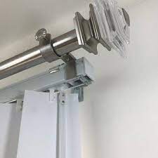 Nono Bracket Outside Mounted Blinds Curtain Rod Bracket Etsy In 2021 Curtains With Blinds Curtains Over Blinds Vertical Blinds Makeover