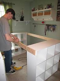 Do It Yourself White Craft Desk Craft Desk Craft Room Organization Sewing Rooms