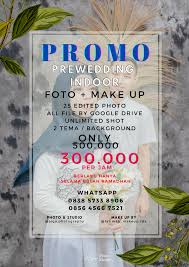 Nah buat kamu yang sedang berencana melakukan sesi foto prewedding, terdapat dua jenis foto prewed yang bisa kamu coba yaitu foto prewedding outdoor dan foto prewedding indoor. Promo Prewedding Indoor Gaess Kapan Aiga Photography Facebook