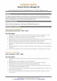 Work with customer service manager to ensure proper customer service is being delivered. Branch Service Manager Resume Samples Qwikresume