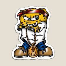 Gangster Spongebob Magnet By Shrshoping In 2021 Spongebob Wallpaper Cartoon Wallpaper Iphone Spongebob