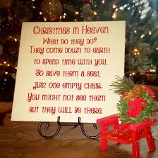 Christmas In Heaven Christmas Gifts Christmas Chair Quote Vinyl Decal Christmas Decor Christmas In Heaven Christmas Chair Christmas Crafts Decorations