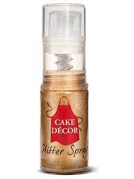 Cake Decor Glitter Pump Powder Non Aerosol Spray Gold The Vanilla Valley