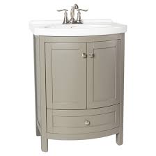 Great for traditional style decor. Foremost Tallia Bathroom Vanity Cabinet And Sink White Basin And Grey Stand 35 75 In H X 25 5 In W X 19 In D Tagvt2535 Rona