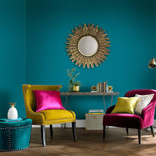 De nombreux murs à l'intérieur des maisons arborent un décor mural. Salon Bleu Canard 15 Inspirations Pour Votre Deco Interieure