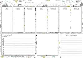 Planning Vierge Menu De La Semaine En 2020 Planning Vierge Semainier A Imprimer Planificateur Hebdomadaire Imprimable