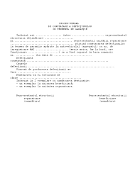 Proces verbal de constatare a defectiunilor model. Proces Verbal Constatare A Defectiunilor In Termenul De Garantie