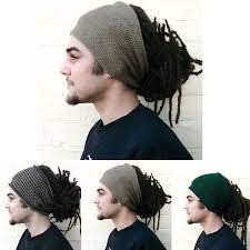 Fashion Men Headband Wide Knitted Hair Wrap Dreadlocks Afro Hair Accessory Dreadlock Tube Hat Men S Str Long Hair Styles Men Afro Hair Accessories Headband Men
