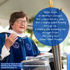 Students have been studying her novel dead man walking, which was later. Mercy Monday Words For Hope From Sister Helen Prejean Salvetoday