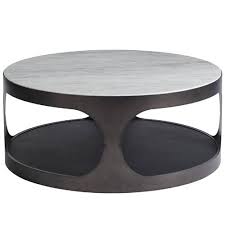 Round coffee table in coffee tables in ontario. Hayden Modern Classic White Stone Top Round Round Coffee Table 31 W 40 W Kathy Kuo Home