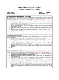 Contoh pengisian raport tk semester 2. Tk Contoh Narasi Raport 1 Pdf