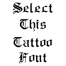 Tattoo fonts for women numbers. Old English Tattoo Font Generator For Free