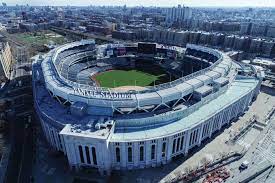 George terminal, the stadium sits feet from new york harbor, and fans can see the manhattan skyline from their seats. New York Yankees Yankee Stadium Becomes First Sports Venue In The World To Achieve Well Health Safety Rating
