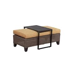 Brown Jordan Vineyard Patio Ottoman Coffee Table With Toffee Cushion Custom Brown Jordan Patio Furniture Patio Chaise Lounge Brown Jordan