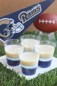 Real Los Angeles Rams Fans Will Make These Jell O Shots For The Super Bowl Recipe Super Bowl Jello Shots Shot Recipes Superbowl Party Food