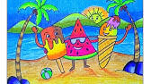 It is quite longest season than other seasons of the year. Summer Season Drawing Step By Step Scenery Drawing For Beginner Youtube