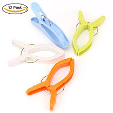 Colourful, strong and sturdy, yet easy to open, made from durable plastic. Sosohome Medium Size Beach Towel Clips For Beach Chairs Or Lounge Chair 3 6 Inches 12 Pack Buy Online In Honduras At Honduras Desertcart Com Productid 43170179