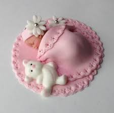 Baby Shower Cake Fondant Cake Topper Baby Girl Edible Cake Etsy Baby Shower Cakes Shower Cakes Baby Girl Cakes