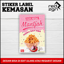 Ketujuh makanan ini menurut gw worth. Contoh Stiker Kemasan Snack