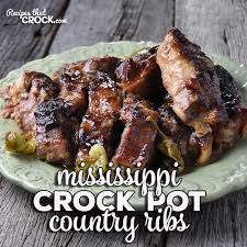 crock pot country ribs mississippi