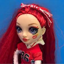 Rainbow High Girl Ruby Anderson Cheerleader doll Red...