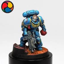 Primary Colors Ale3andros On Instagram 500th Store Primaris Lieutenant Final Pics Lugarte Primary Colors Warhammer 40k Miniatures Miniature Figures