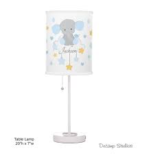 Blue Elephant Lamp Baby Boy Nursery Decor Etsy Baby Boy Nursery Decor Elephant Nursery Decor Baby Boy Nurseries