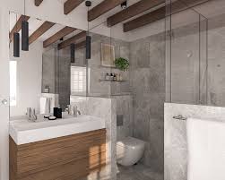 Designed by east and gray interiors, a full service interior design studio. Marble And Wood Bathroom Design On Behance