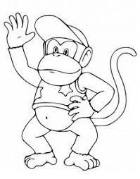 Donkey kong , super mario , super mario bros. Diddy Kong Mario Coloring Pages Coloring Sheets Unique Coloring Pages