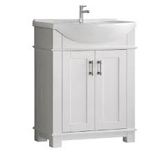 Bathroom vanity depth are very popular among interior decor enthusiasts as they allow for an added aesthetic appeal to the overall vibe of a property. Fresca Hudson 30 In W Traditional Bathroom Vanity In White With Ceramic Vanity Top In White With White Basin Fvnhd0103wh Cmb The Home Depot