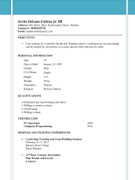 A detailed education section is the meat of a college student resume, so make sure you don't brush over it. Sample Resume For Ojt Student Information Technology Microsoft Office Microsoft